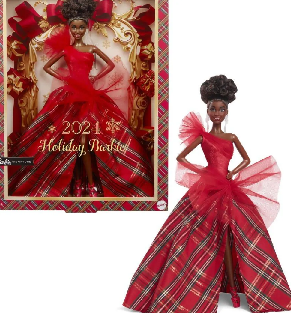 Poupée Barbie Joyeux Noel Brune