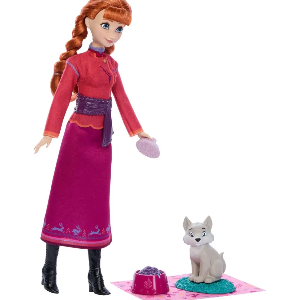 Poupée mannequin Anna et le louveteau - La Reine des Neiges