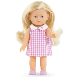 Poupée Mini Corolline Rosy robe Vichy