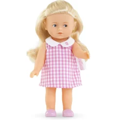 Poupée Mini Corolline Rosy robe Vichy