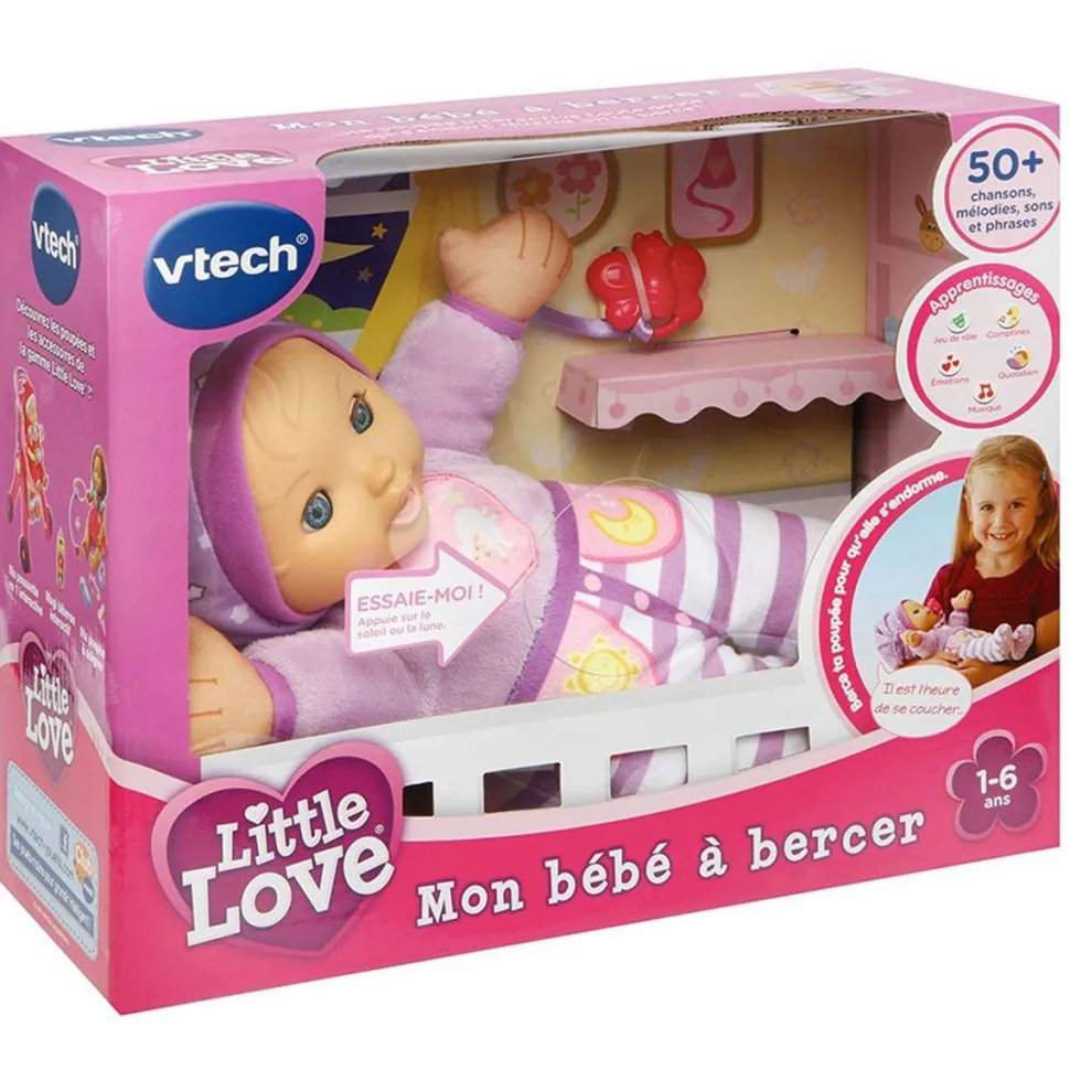 Poupon Little Love : Mon bébé à bercer