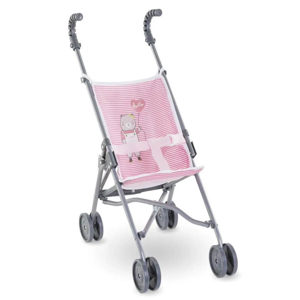 Poussette canne rose