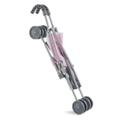 Poussette canne rose