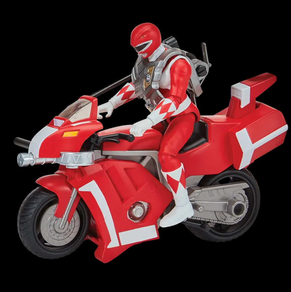 Power Ranger Re-ignitions Moto tyrannosaurus et Ranger rouge
