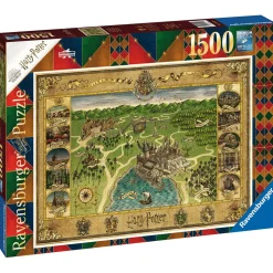 Puzzle 1500 pièces - La carte de Poudlard / Harry Potter