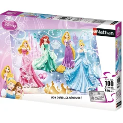Puzzle 100 pièces - Princesses étincelantes - Disney Princesses