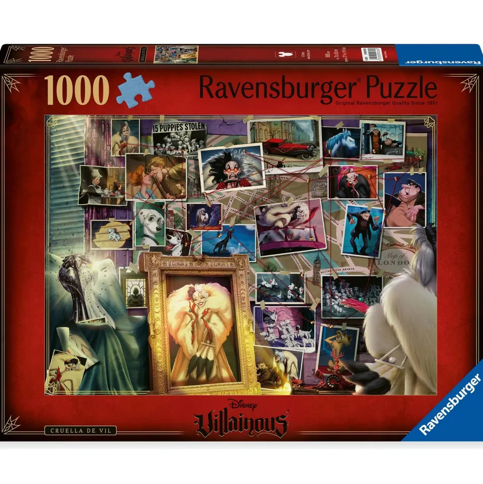 Puzzle 1000 pièces Cruella d'enfer - Disney Villainous