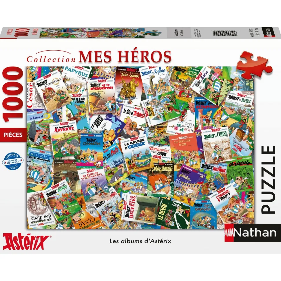 Puzzle 1000 pièces Les albums d'Astérix - Collection Mes héros Nathan
