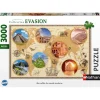 Puzzle 3000 pièces Merveilles du monde moderne - Collection évasion Nathan