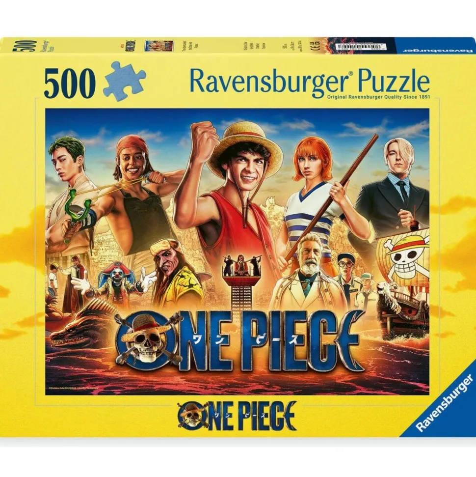 Puzzle 500 pièces One Piece - Les aventures des pirates du chapeau de paille