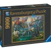 Puzzle 9000 pièces Ravensburger Forêt magique et dragons