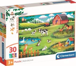 Puzzle 30 pièces SuperColor - Animaux De La Ferme