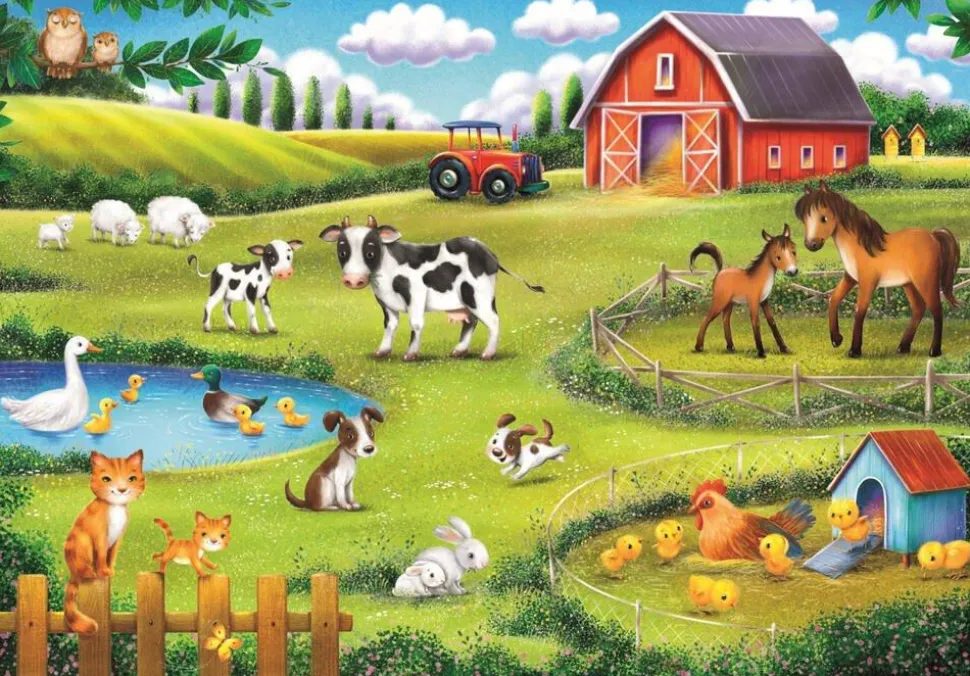 Puzzle 30 pièces SuperColor - Animaux De La Ferme