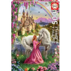 Puzzle 500 Pieces Fée Et Licorne