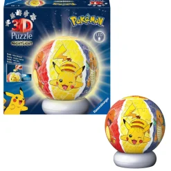 Puzzle ball 3D 72 pièces Pokémon illuminé