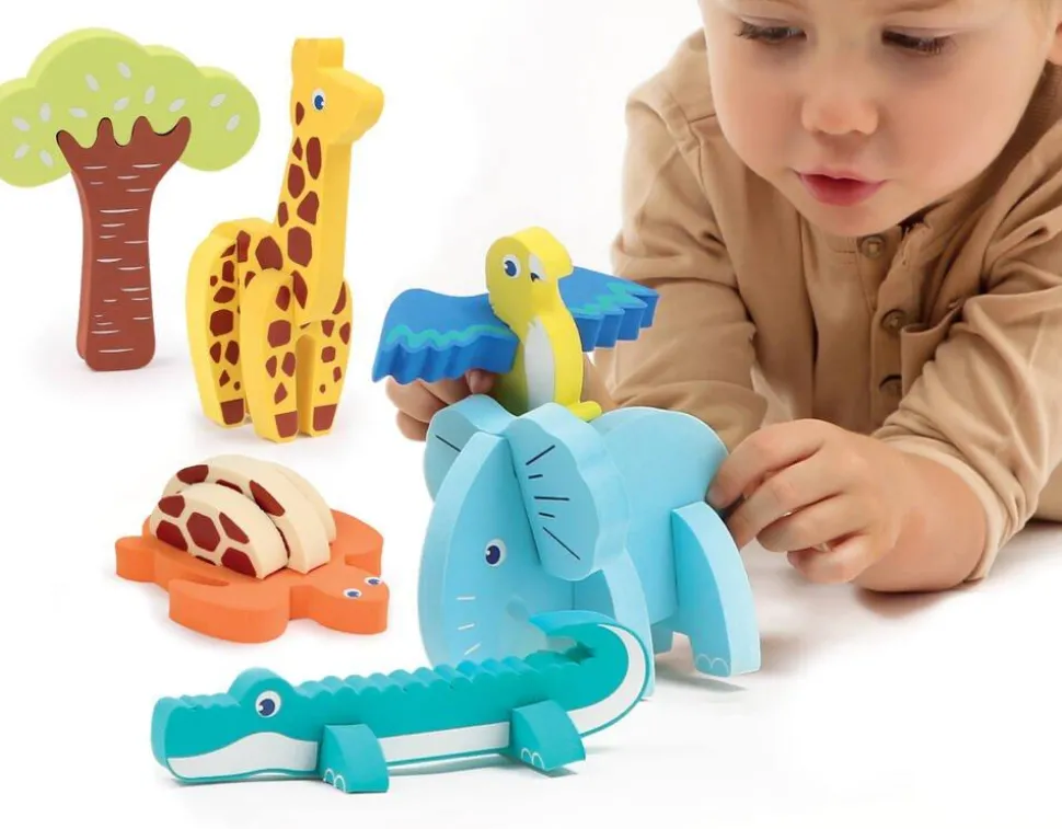 Puzzle 3D animaux en mousse
