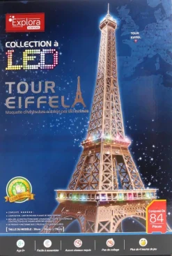 Puzzle 3d Tour Eiffel Lumineux 84 pièces