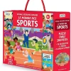 Puzzle et livre - Explore le monde des sports