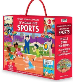 Puzzle et livre - Explore le monde des sports