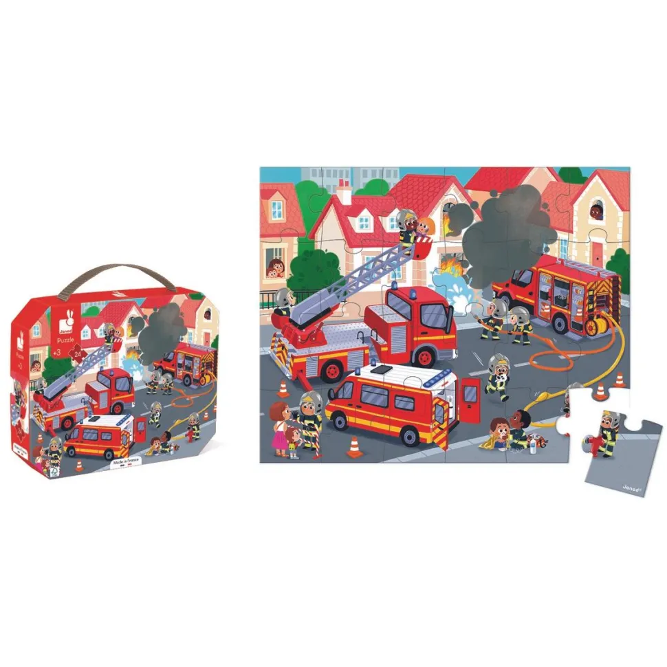 Puzzle pompiers 24 pièces