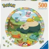 Puzzle Rond 500 Pièces Pokemon En Fleurs