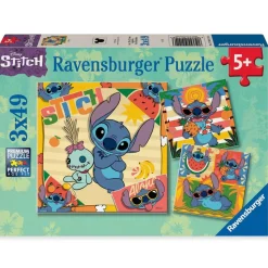 Puzzle 3x49 pièces - ALOHA ! Stitch