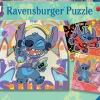 Puzzle 3x49 pièces - Stitch - Jouer toute la journée