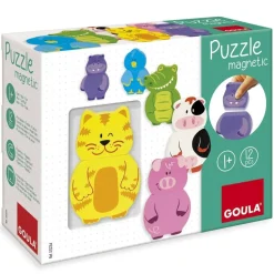Puzzles En Bois Magnétiques - 12 Pièces Interchangeables