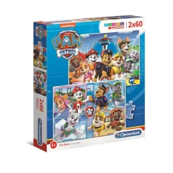 Puzzles SuperColor 2x60 pièces - Pat'Patrouille