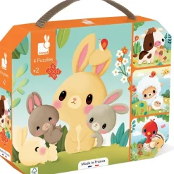 Puzzles Évolutifs avec animaux de la ferme