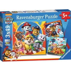 Puzzles 3x49 pièces - Prêts à secourir La Pat'Patrouille