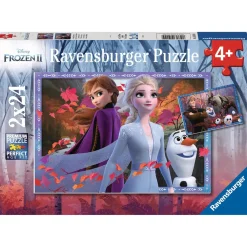 Puzzles 2x24 pièces - Vers des contrées glacées - Disney La Reine des Neiges 2