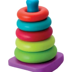 Pyramide d'anneaux multicolore