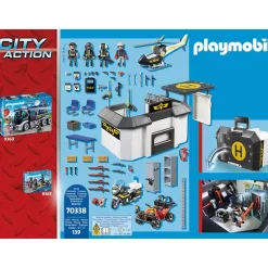 Quartier général des policiers d'élite Playmobil City Action 70338