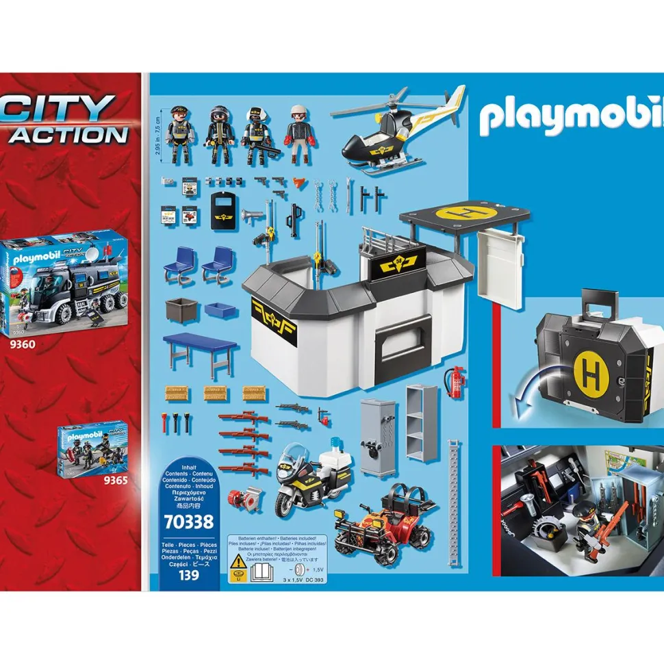 Quartier général des policiers d'élite Playmobil City Action 70338