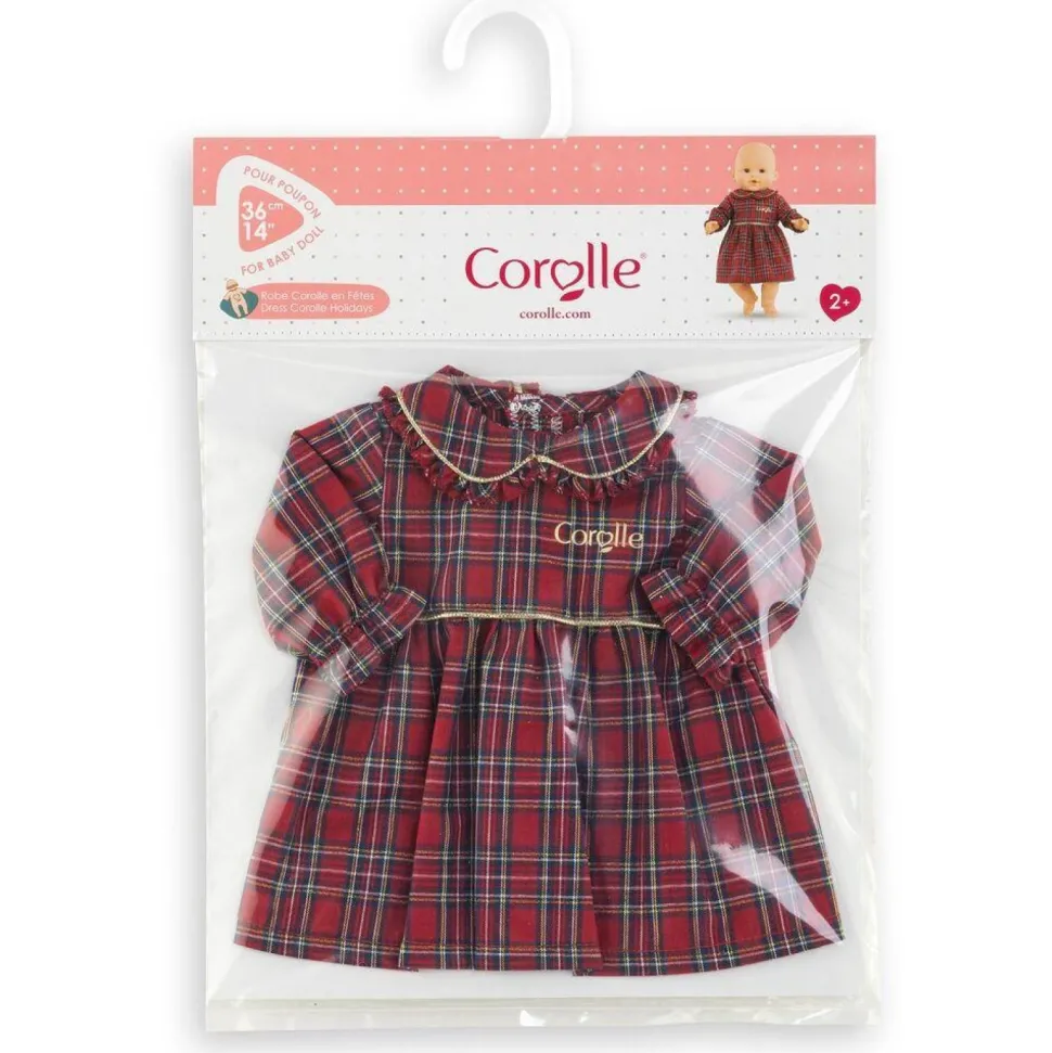 Robe Corolle en fêtes pour poupon 36 cm