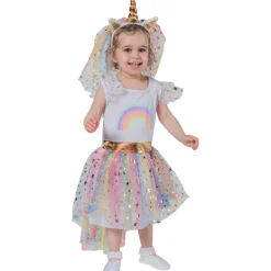 Robe Licorne avec serre-tête - taille 3/4 ans