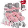 Roller en ligne 2 en 1 évolutif rose