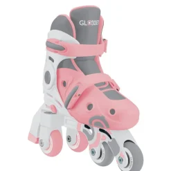 Roller en ligne 2 en 1 évolutif rose