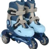 Rollers évolutifs 3 roues bleu taille 27-30