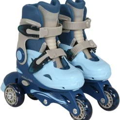 Rollers évolutifs 3 roues bleu taille 27-30