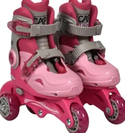 Rollers évolutifs 3 roues roses - Taille 27-30