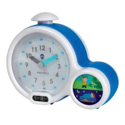 Réveil Kid Sleep Clock Bleu - Apprentissage de l'heure et Veilleuse Intégrée