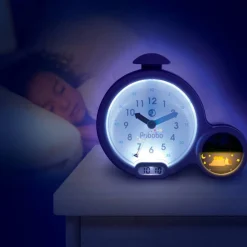Réveil Multifonctions Kid Sleep Clock Rose, Apprentissage Facile De L'heure