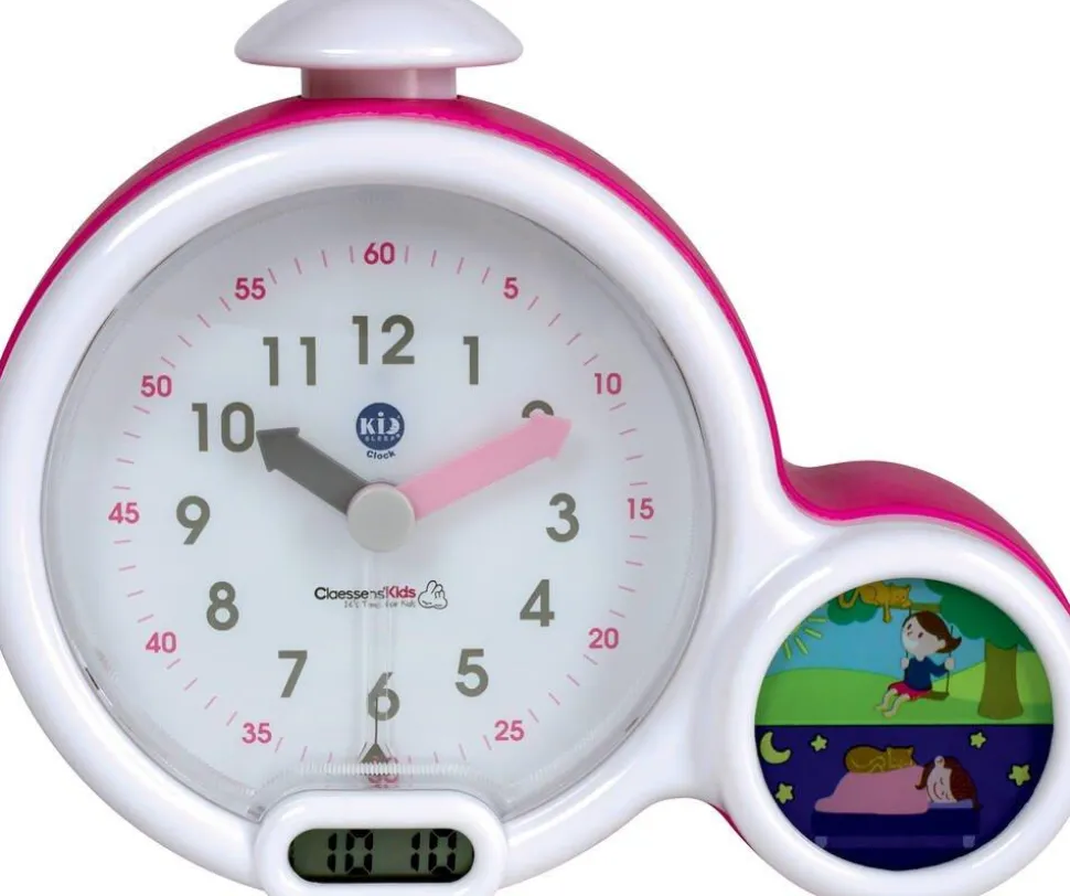 Réveil Multifonctions Kid Sleep Clock Rose, Apprentissage Facile De L'heure