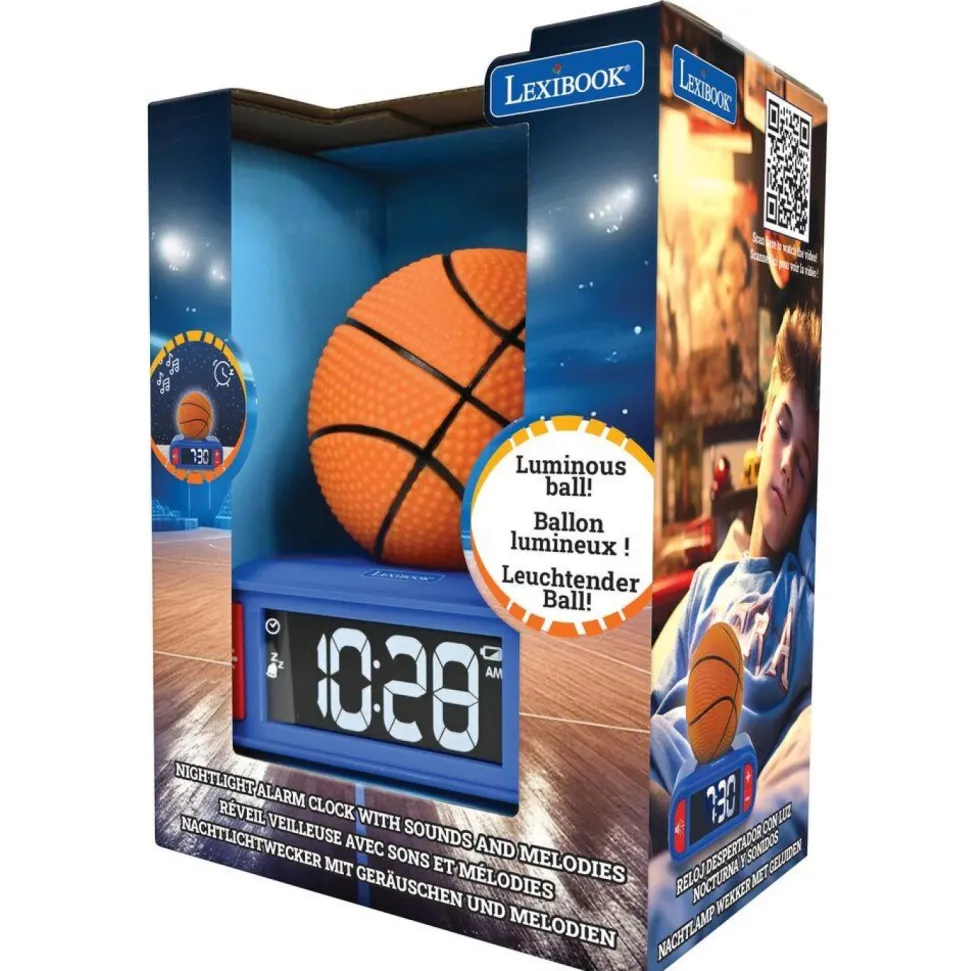 Réveil veilleuse ballon de basket