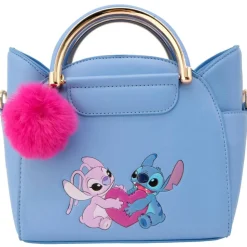 Sac à main bleu Cat bag - Stitch et Angel