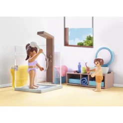 Salle de bains avec douche et baignoire Playmobil My Life 71611