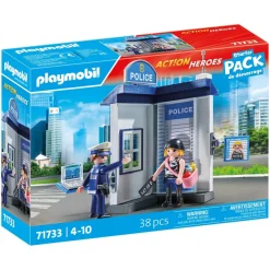 Salle d'interrogatoire de police Starter Pack PLAYMOBIL ACTION HEROES 71733