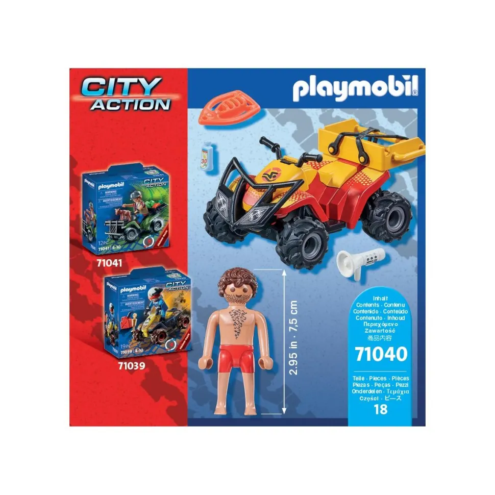 Sauveteur en mer et quad Playmobil City Action 71040